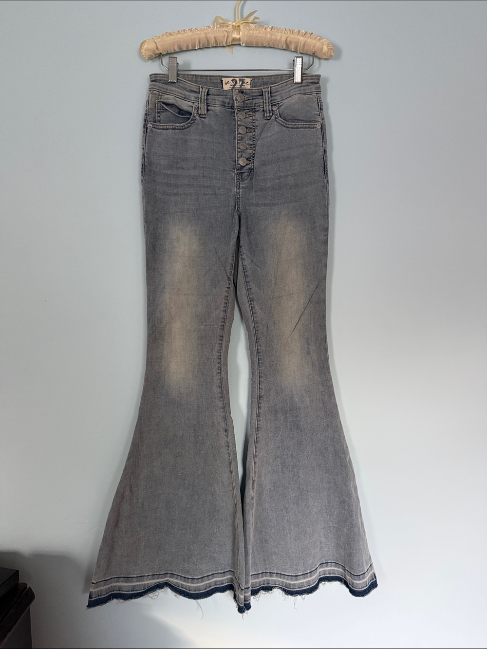 We The Free Light Wash High-Rise Flare Jeans